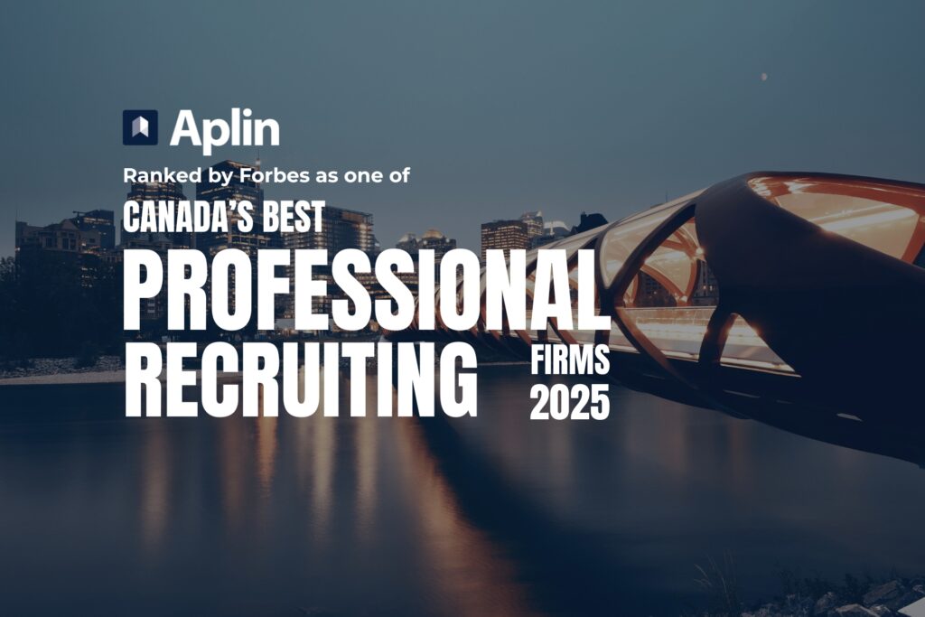 Aplin Forbes Canada's Best Recruitment Firm 2025